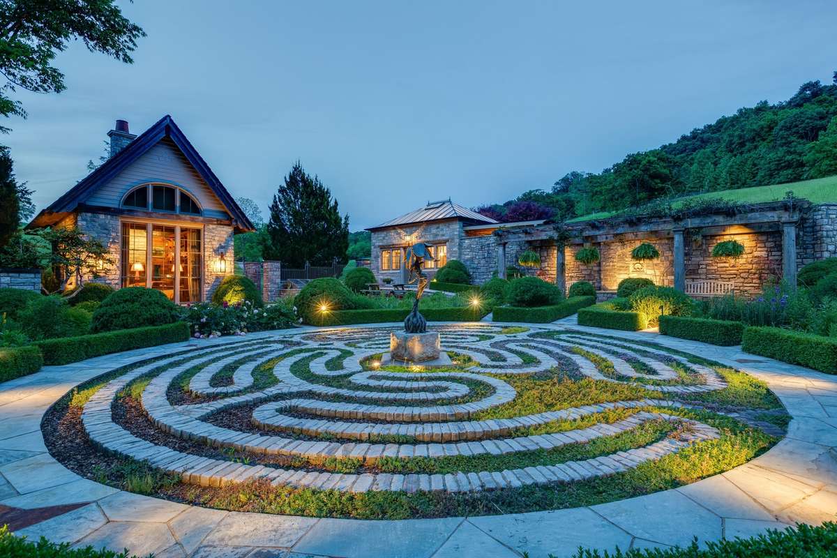 Irrigated, and illuminated, this space is truly calming and inspirational