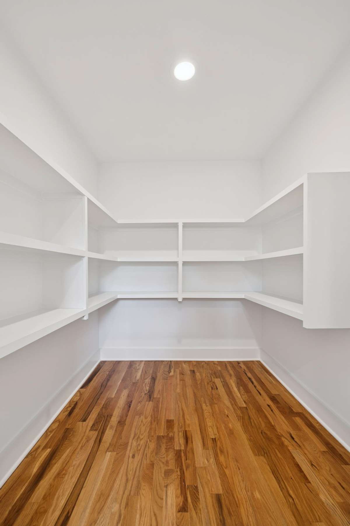 This is the large 7x6 walk-in pantry with custom shelving.