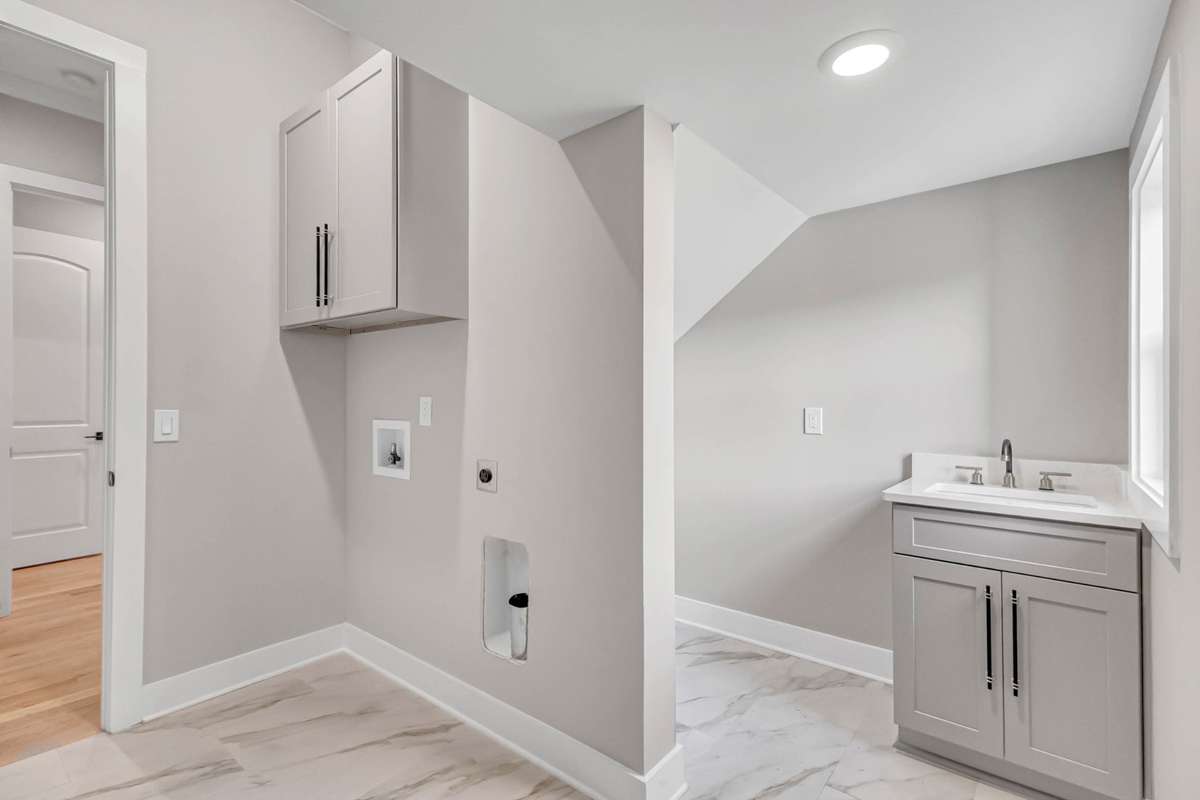 and a utility sink