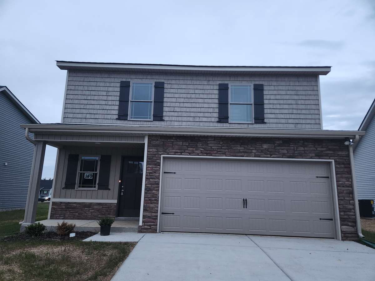New House with 2 Car Garage & Double Wide Driveway.