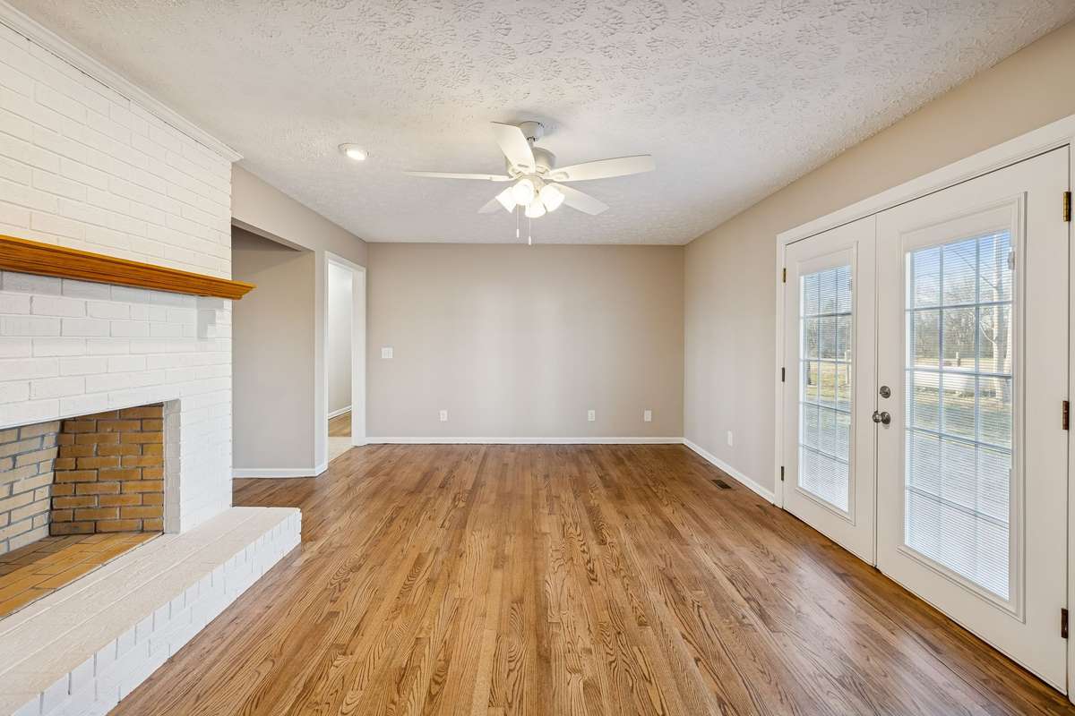 Fireplace is gas and could be wood-burning...