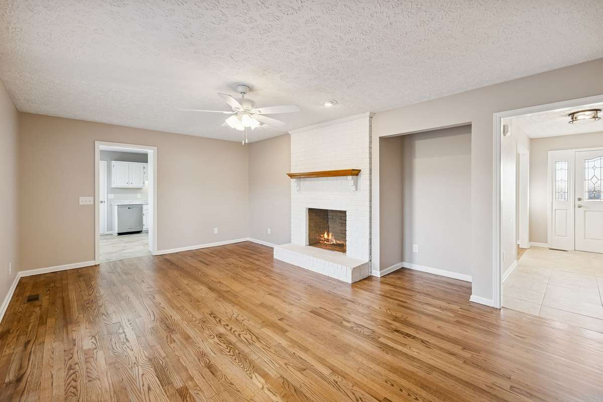Gleaming hardwood floors...
