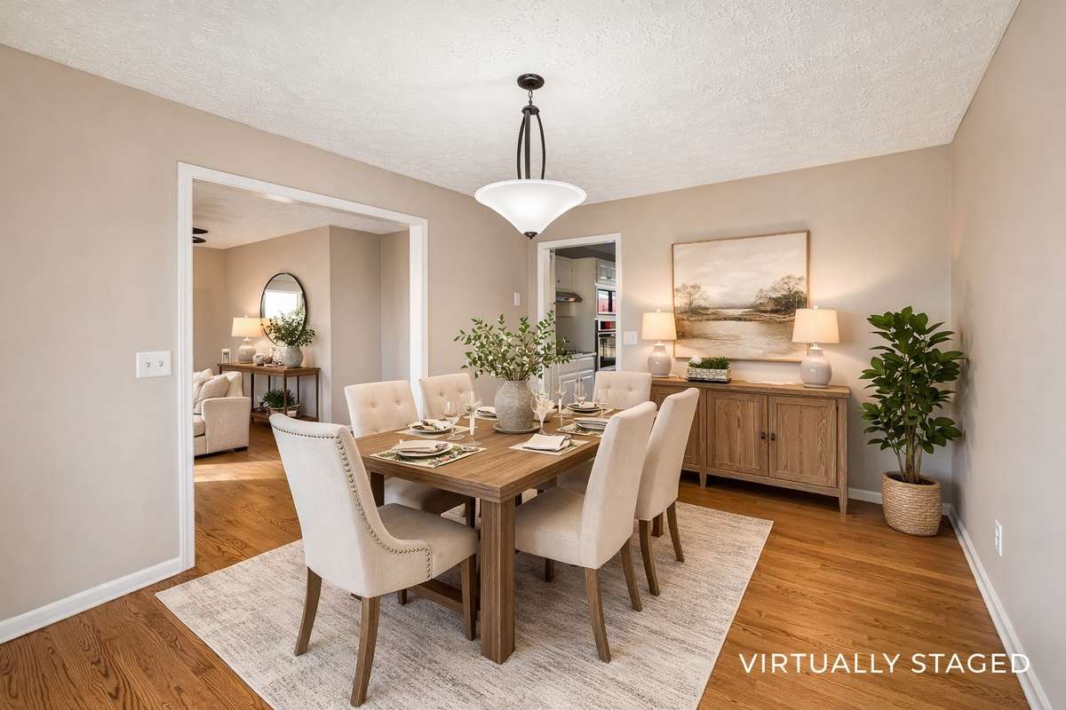 Spacious dining area just off the main living room...