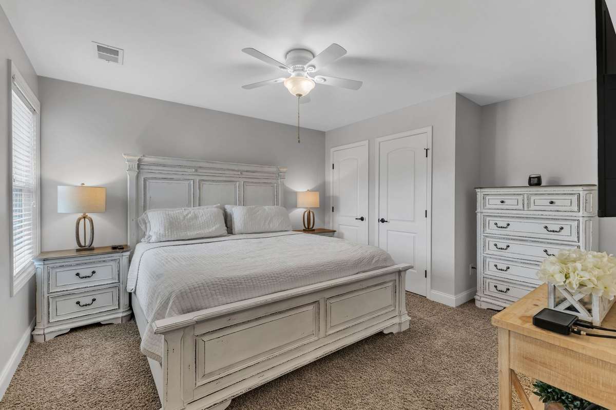 A Lovely Bedroom Upstairs
And Bath Just steps into the 
Bonus Room!