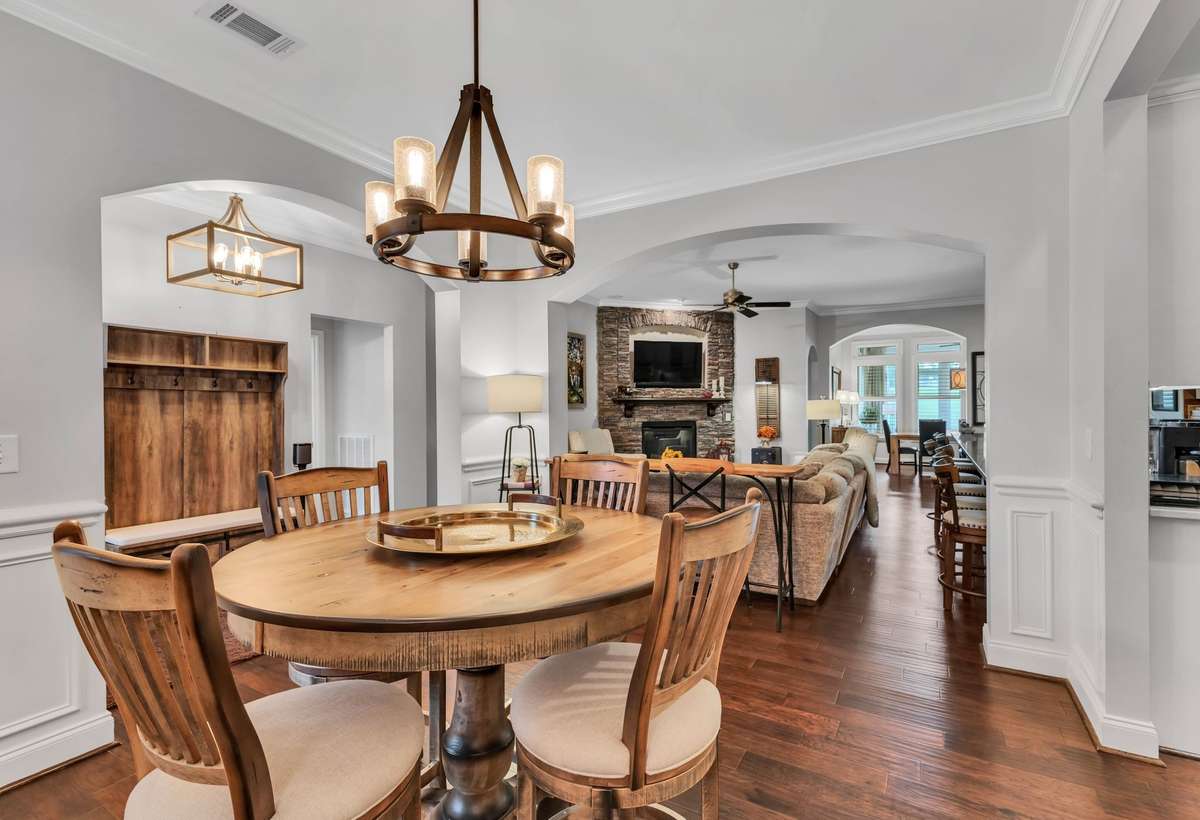 Notice the Arches and Lighting
A place to hang your jackets or 
maybe a leash for your pet as you 
walk inside the front door!