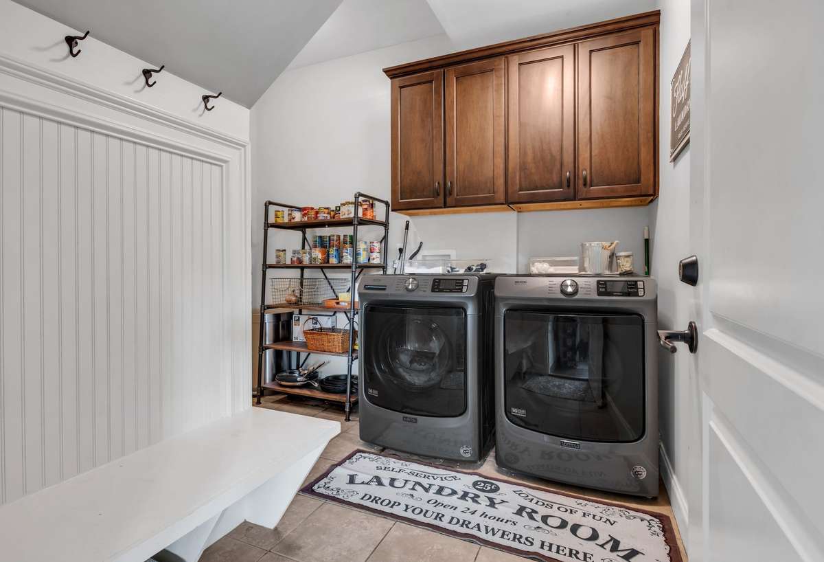 Utility Room and Entry from Garage
Great place to leave your jackets and 
maybe backpacks or to set your groceries
bags down for a bit!