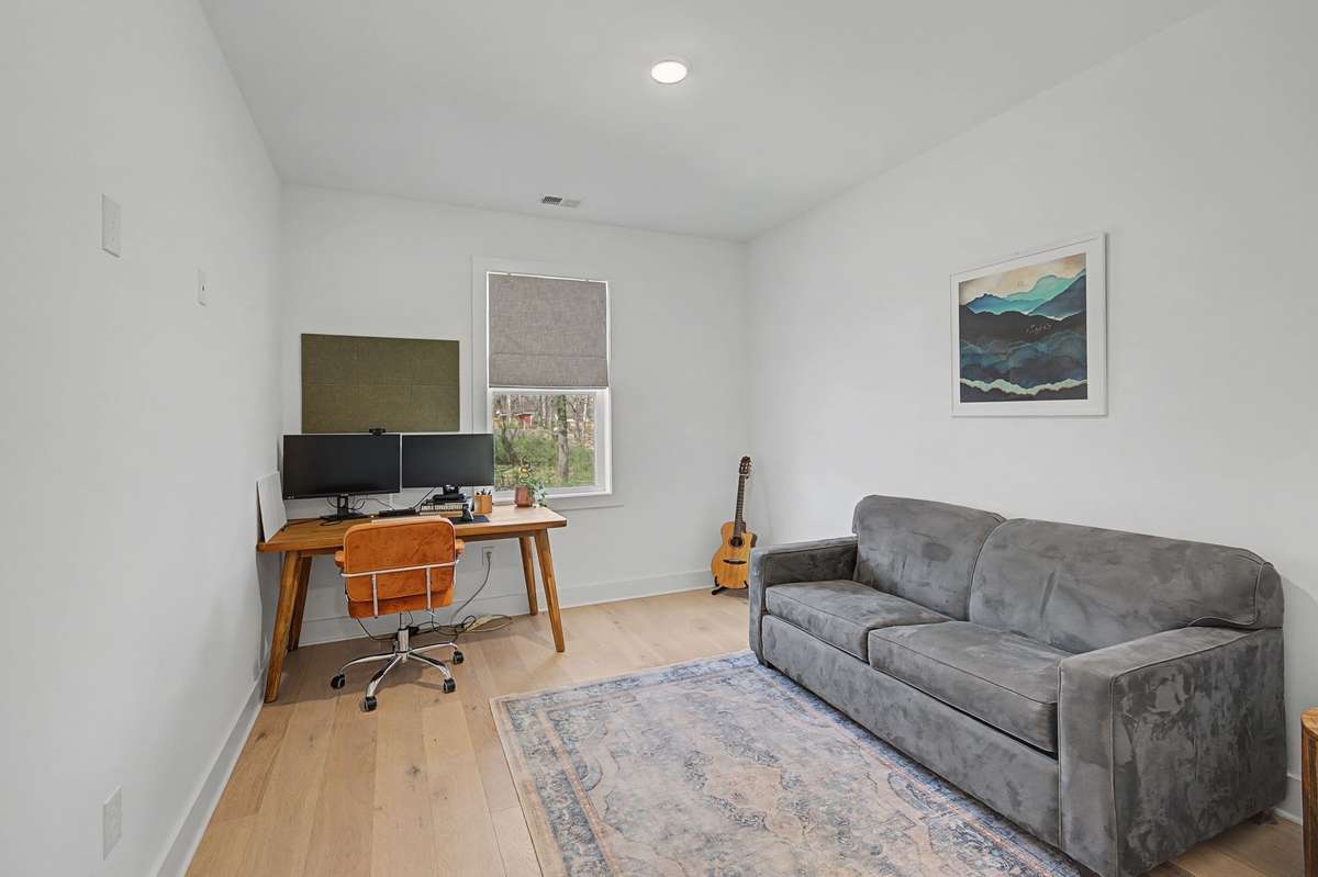 Bedroom #4 Presently Being Used as "His" Office and Music Room