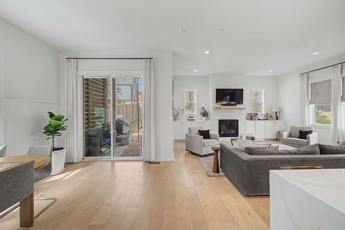 Spacious Dining Area With Abundant Natural Light and Plenty of Room for a Banquette Dining Set
