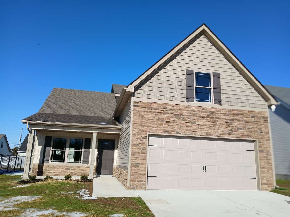 Upgraded Board & Batton Siding and Decorative Stacked Stone on the Front.
Picture of Previous House.