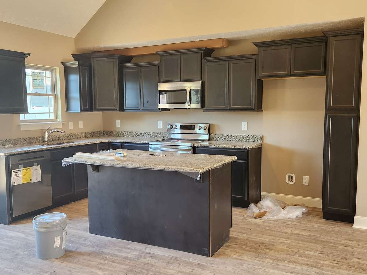Extra Custom Cabinets in the Kitchen.  Picture of Previous House.