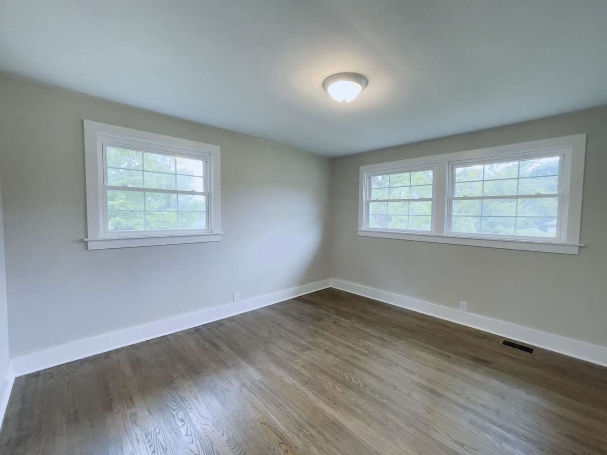 Main Bedroom with Hardwood Floors.