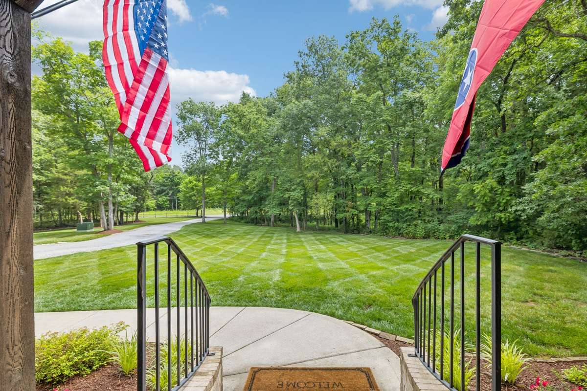 Imagine sipping coffee in the morning on this porch!
