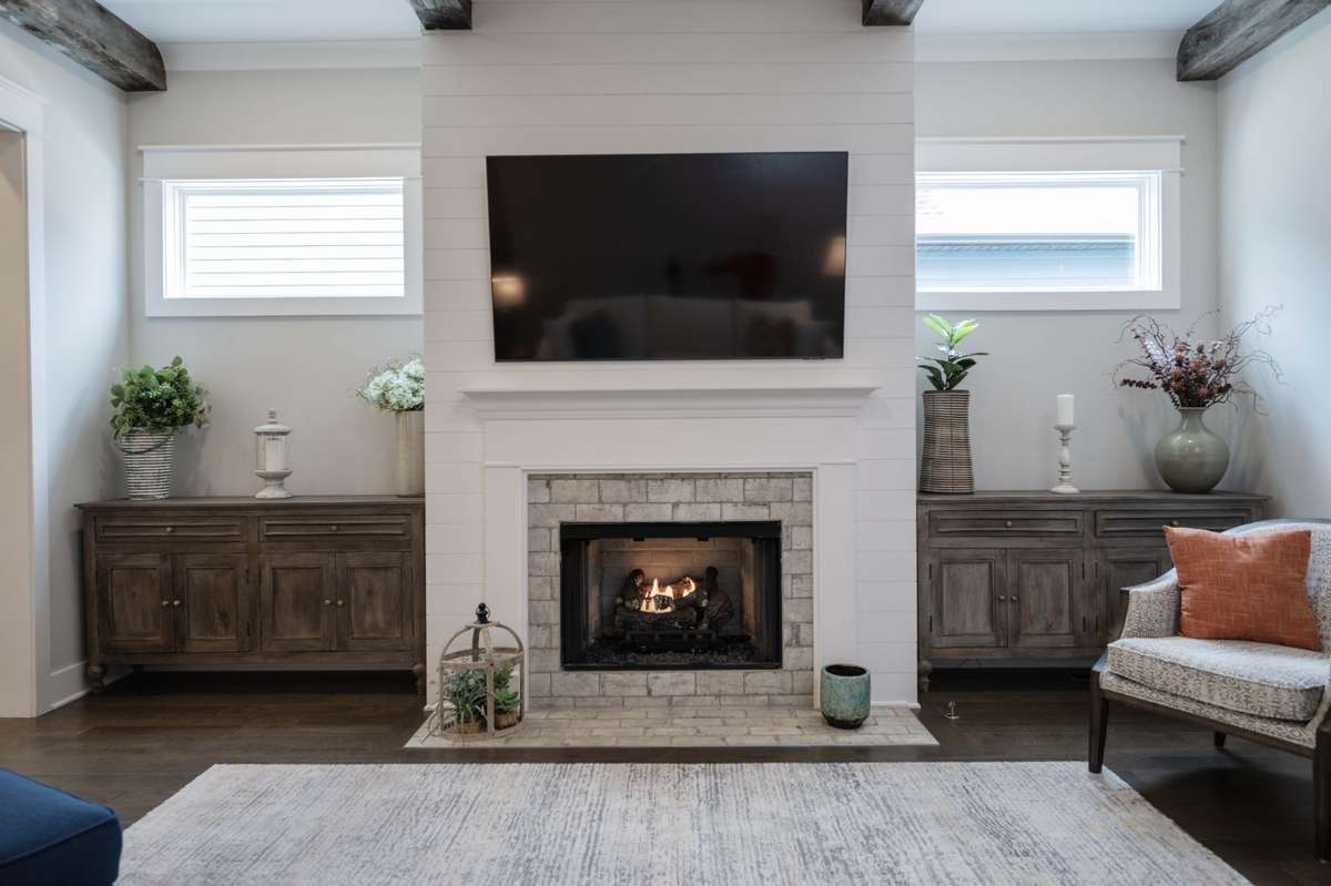Main Living Room has Gas fireplace.