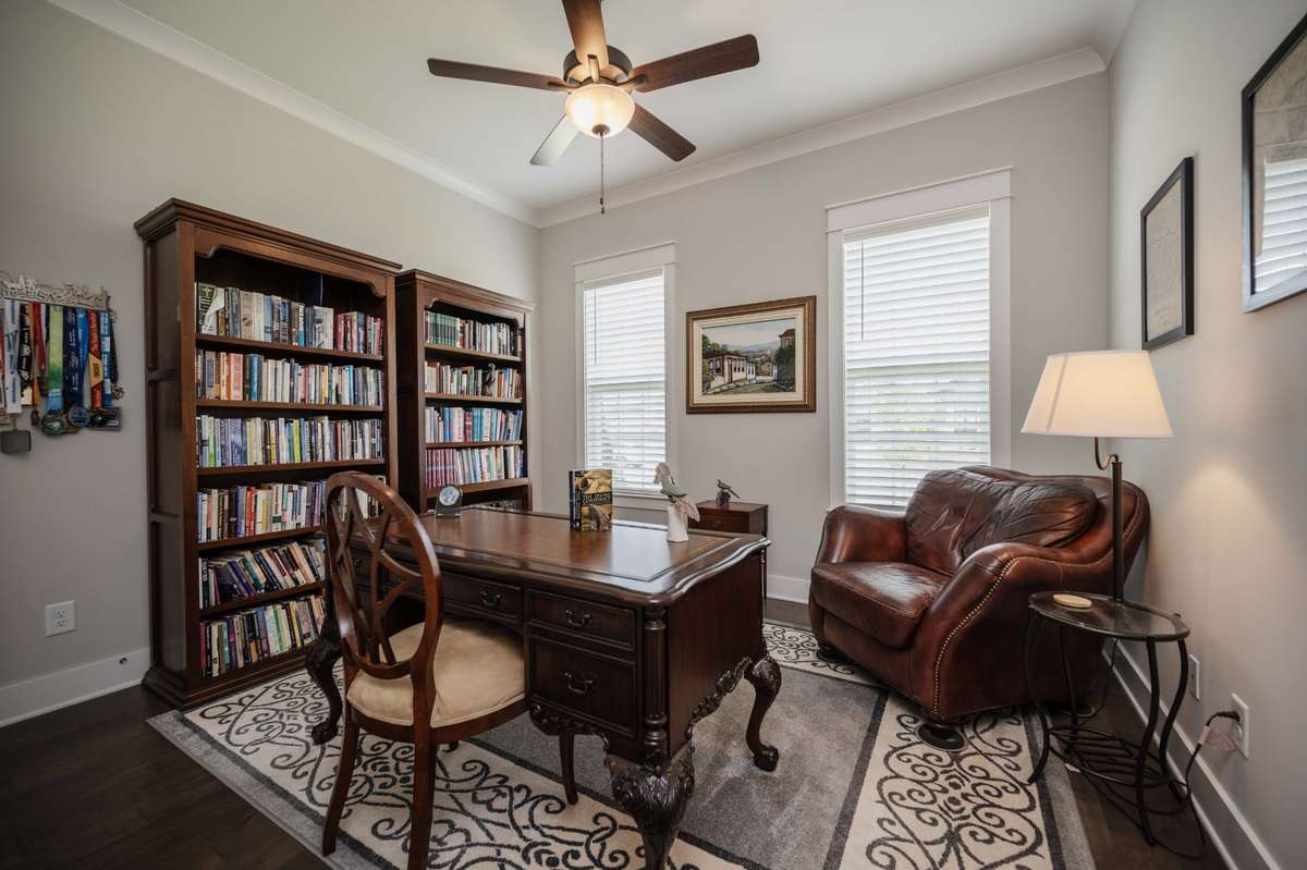 2nd Bedroom on main level is currently being used as an office