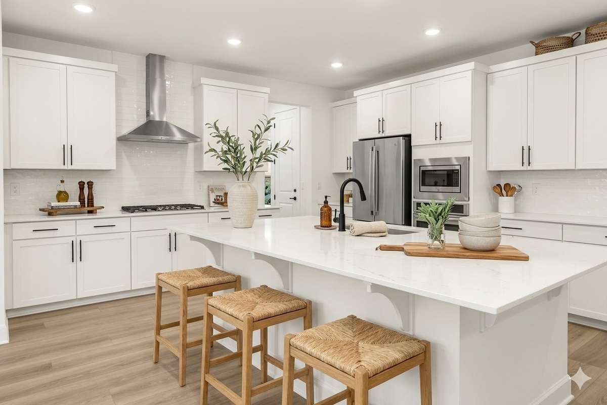 WELCOME TO YOUR NEW KITCHEN!  PICTURE OF DECORATED MODEL HOME