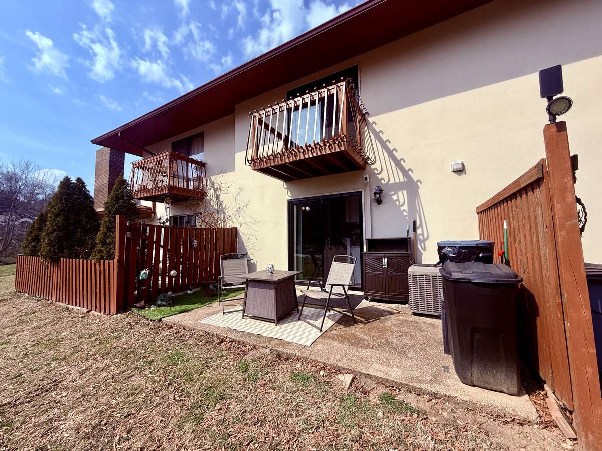 View of the back patio area