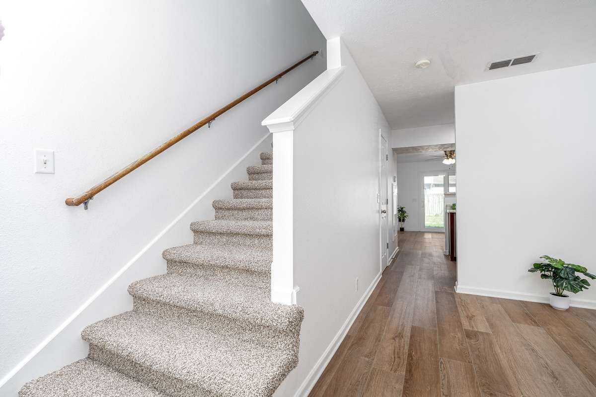 Immediately showcases the upgrades seller has made as you enter the home