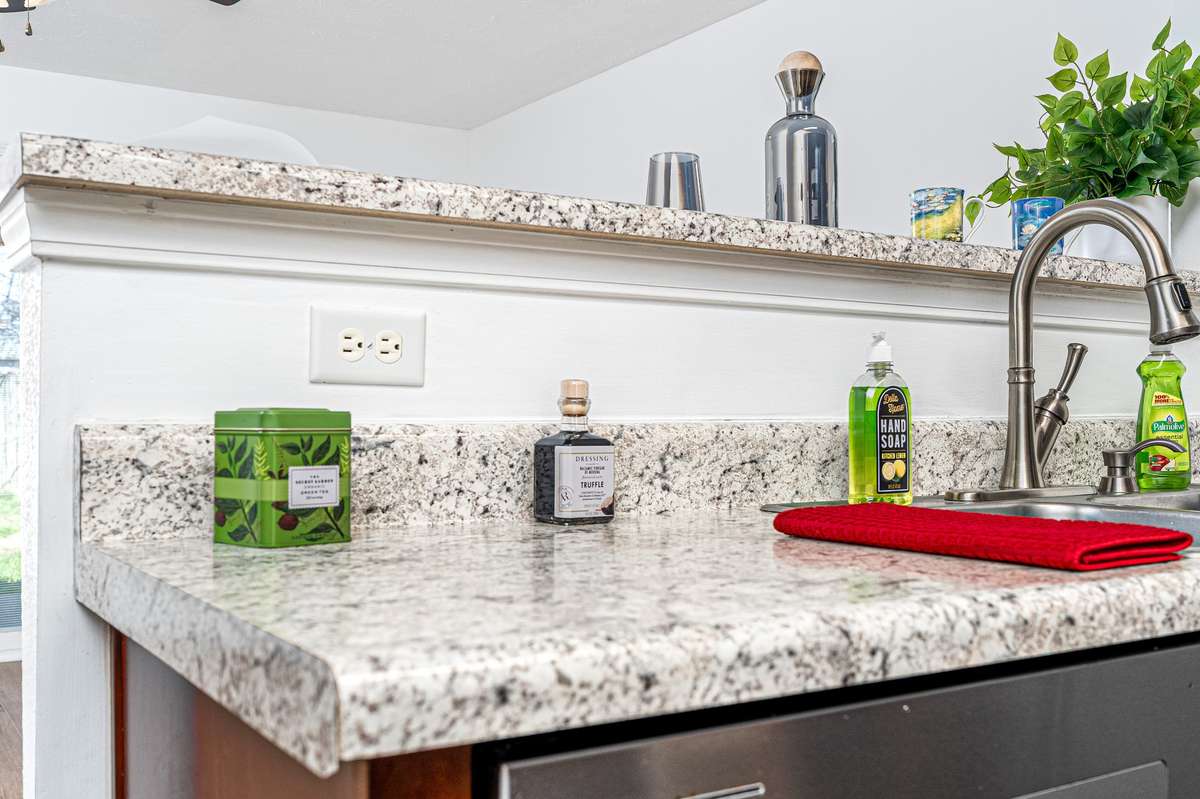 Brand new countertops, too!