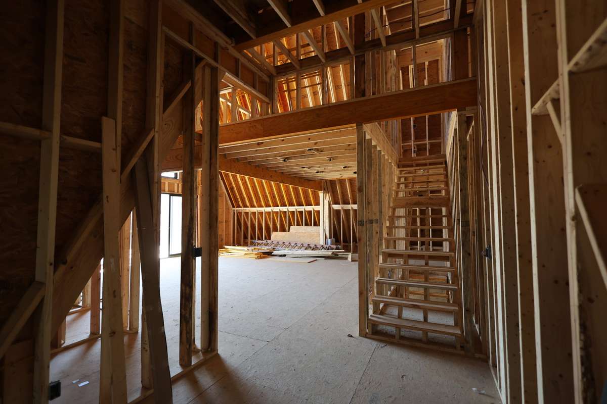 Foyer looking into living room