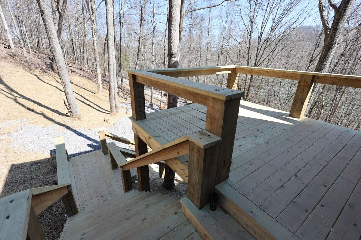 Main entry porch and staircase