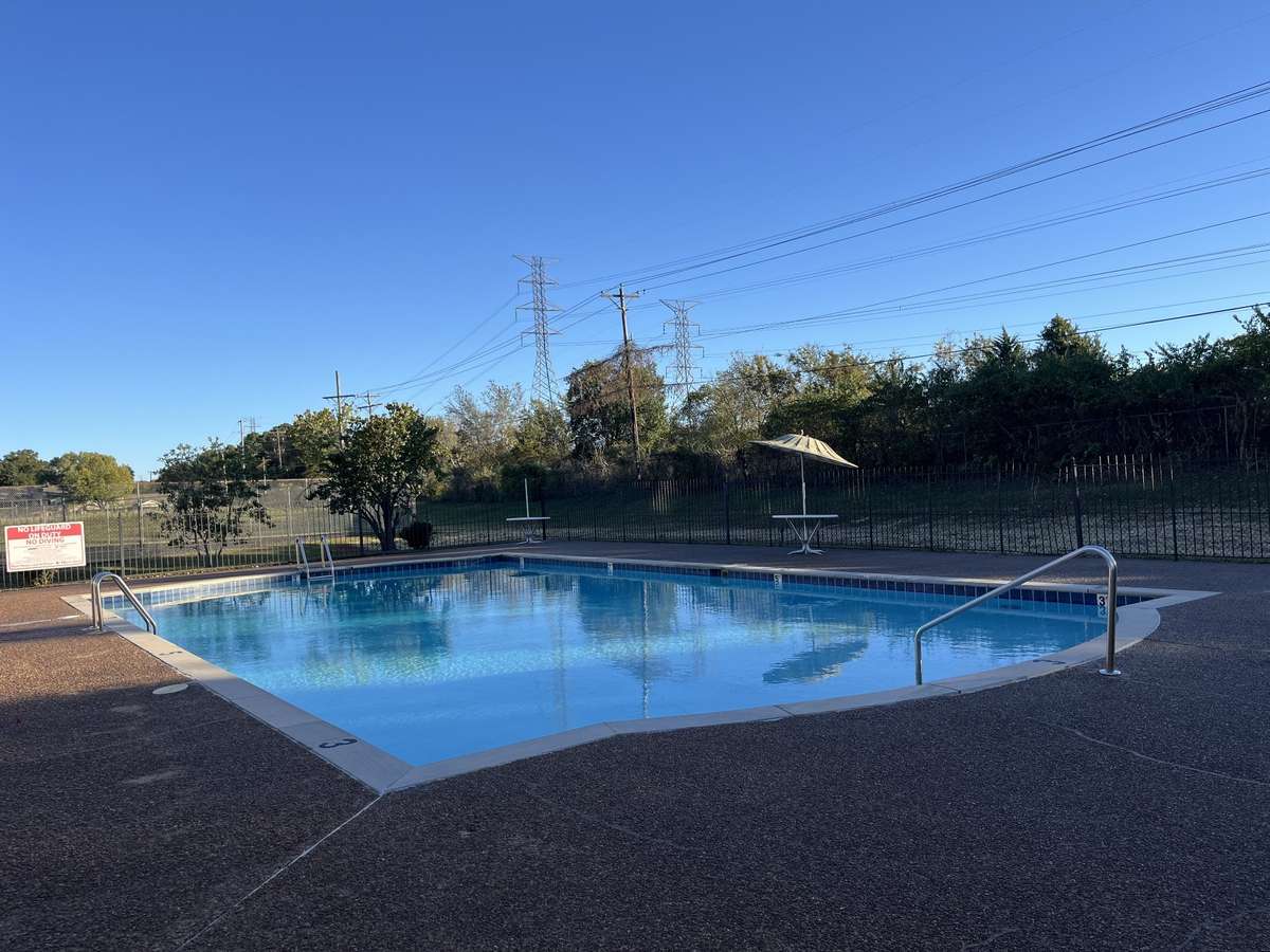 Community swimming pool.