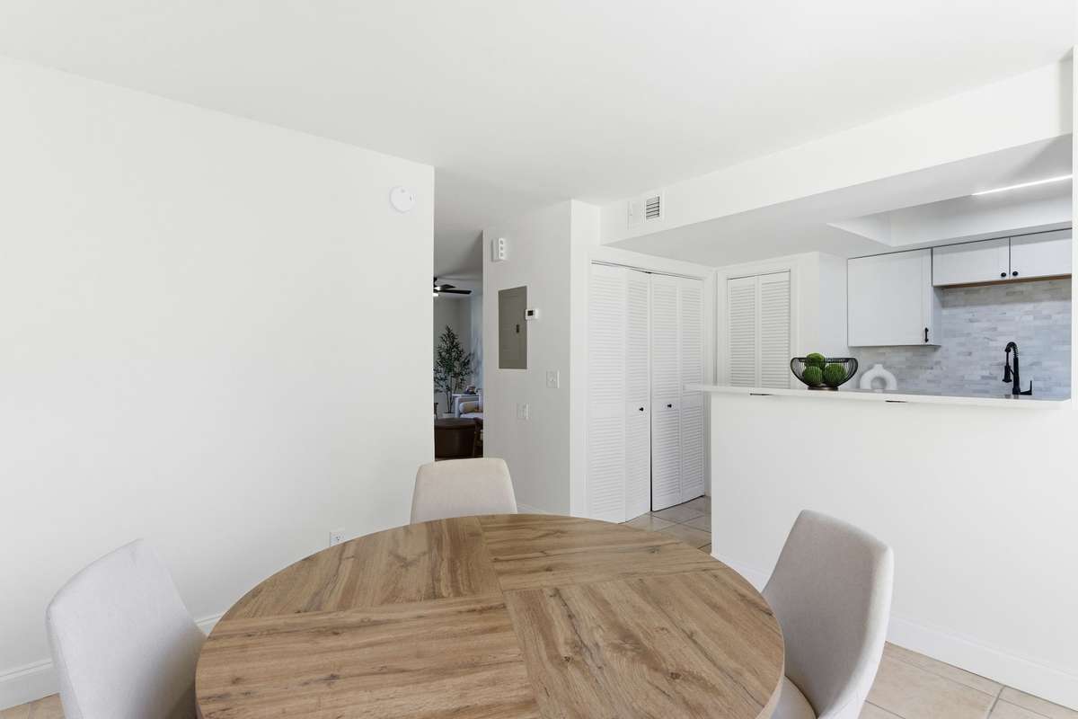Dinning area attached to the Kitchen.