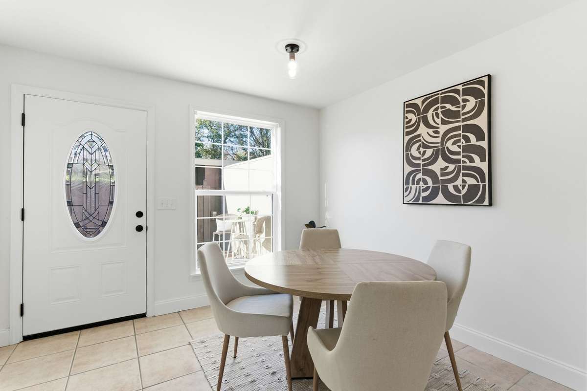Dinning area attached to the Kitchen.