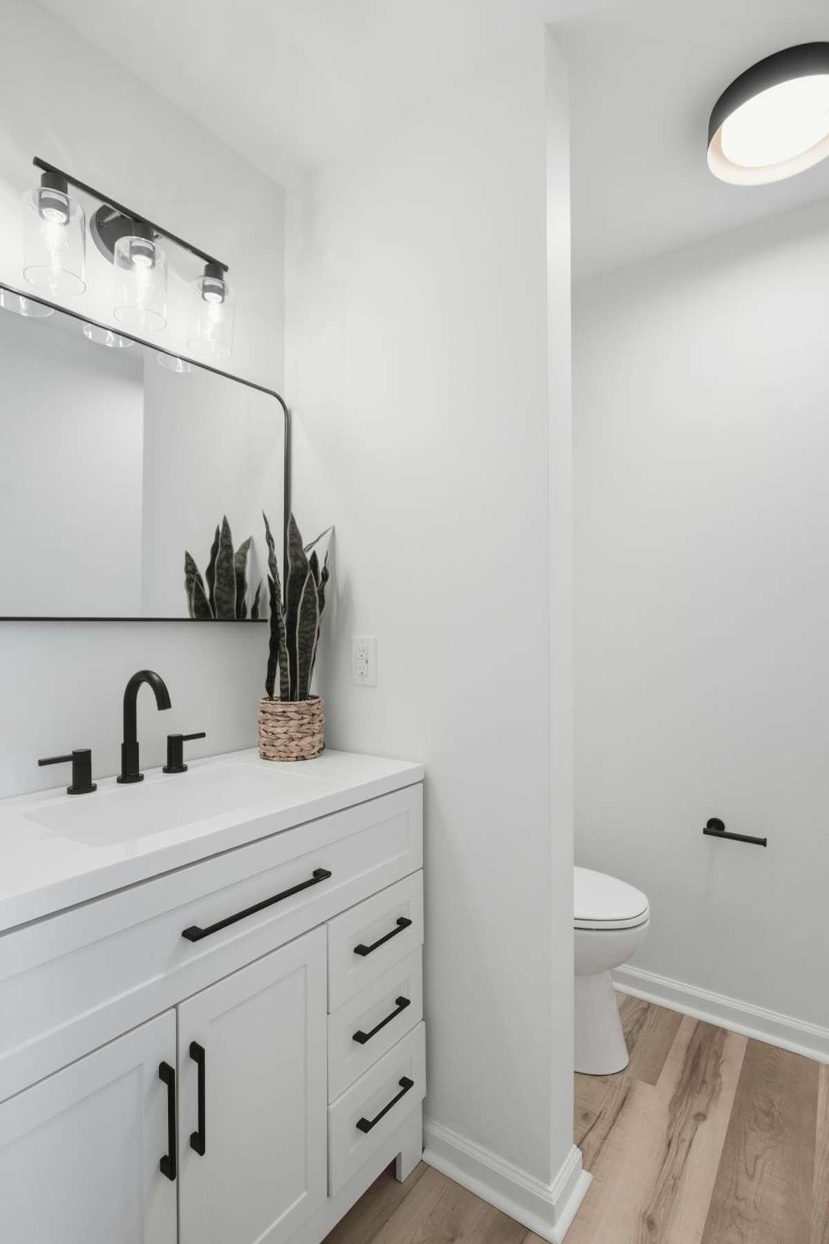 Half bathroom downstairs.