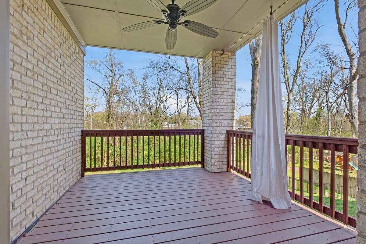 Easy access to covered deck for indoor-outdoor living
