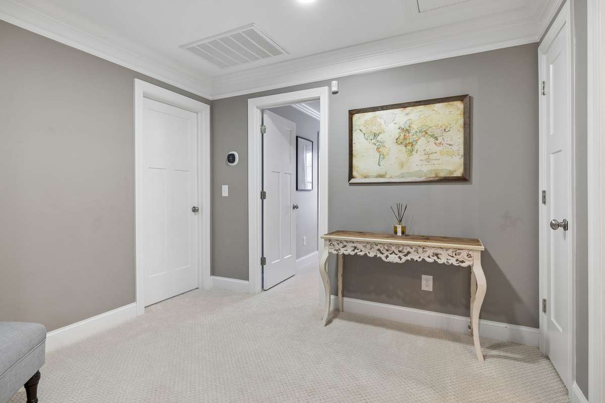 UPSTAIRS:  Fresh new carpet adds comfort and a move-in-ready feel upstairs.