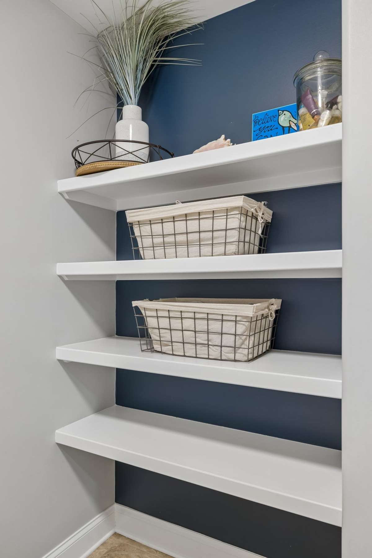 Storage in upstairs bath
