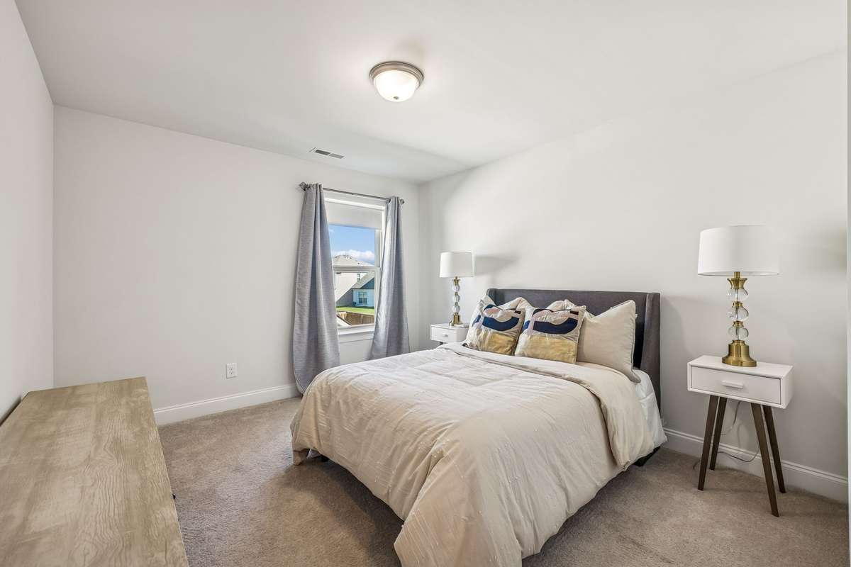 One of 5 bedrooms with plush carpeting and ample closet space! 606 Rumsford Lane, Mt Juliet, TN 37122