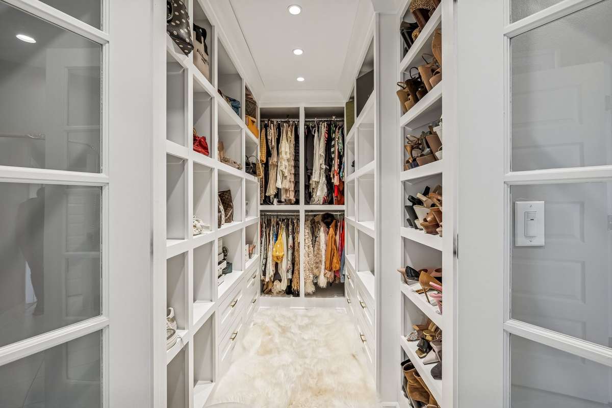 Dreamy walk in closet with built in drawers and recessed lighting! 606 Rumsford Lane, Mt Juliet, TN 37122