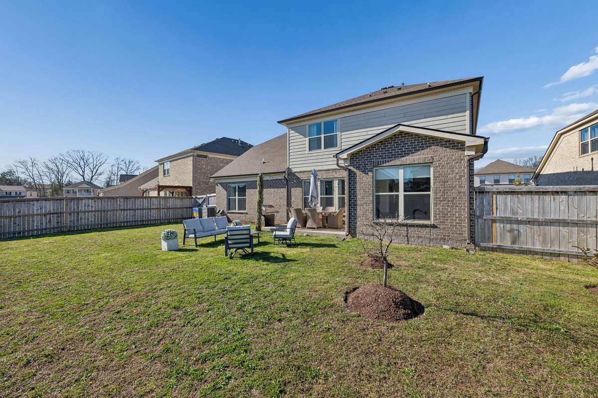 Nice-sized backyard has a privacy fence! 606 Rumsford Lane, Mt Juliet, TN 37122