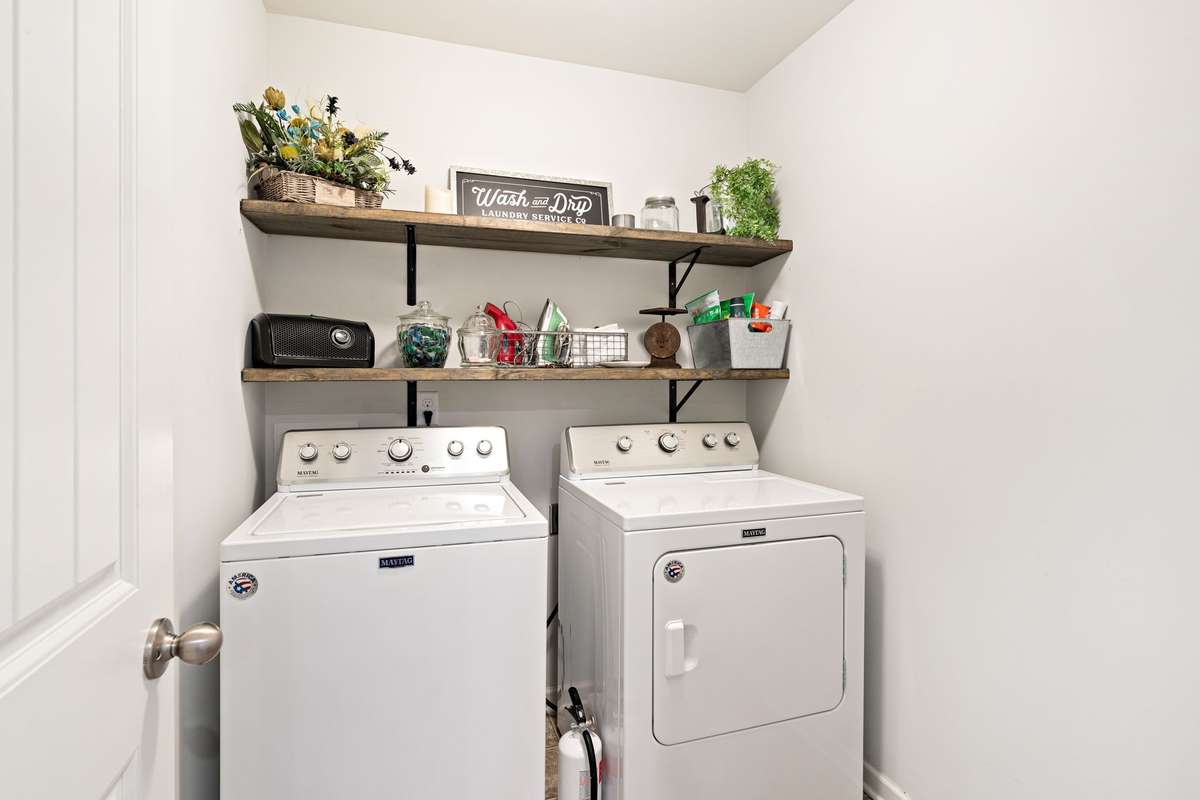 Washer and Dryer are not included with the home.