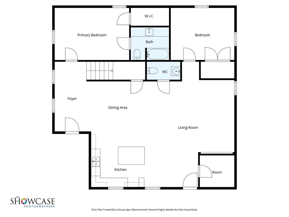 Downstairs floor plan