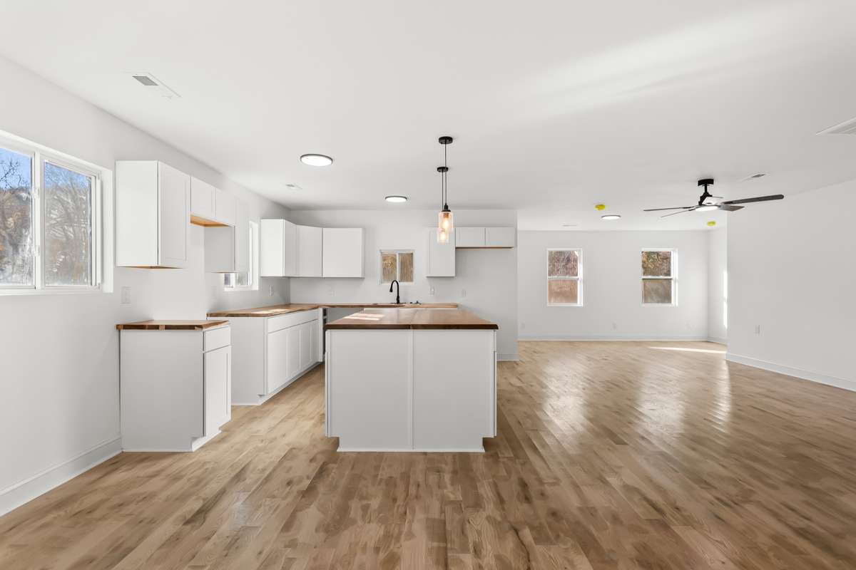 Open Concept Living Room and Kitchen
