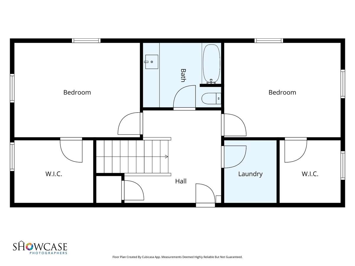 Upstairs floorplan
