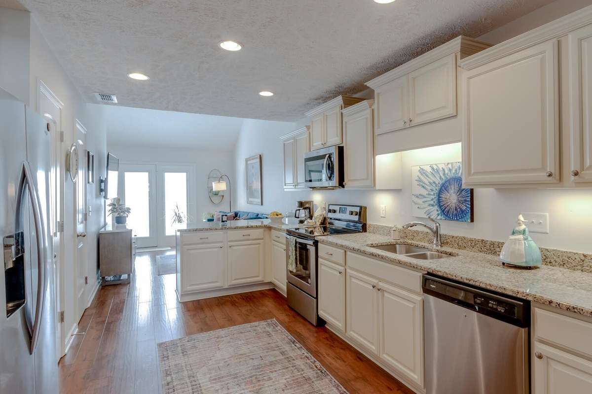 Not your average townhome kitchen, this one is much bigger and nicer!