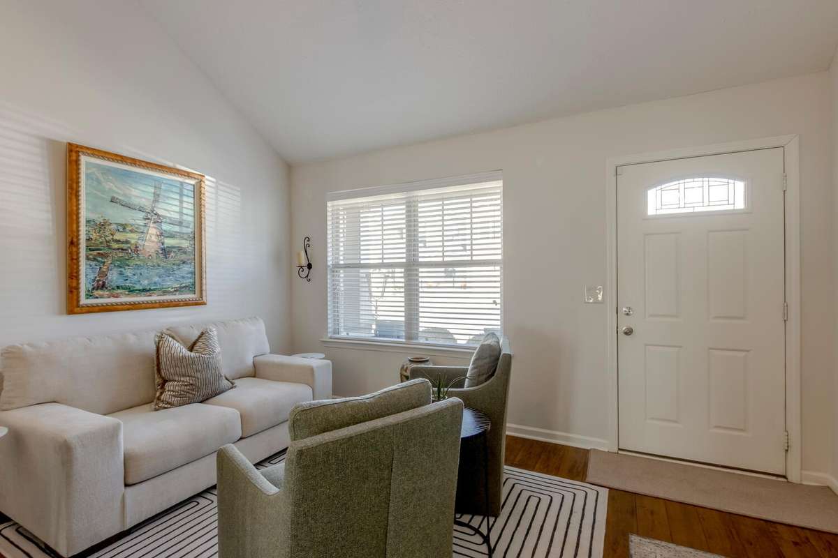 The thing you will feel is the openness of the floor plan.