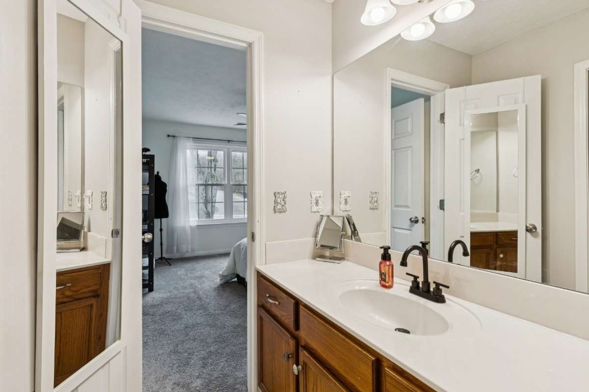 Bathroom with separate sink area 1