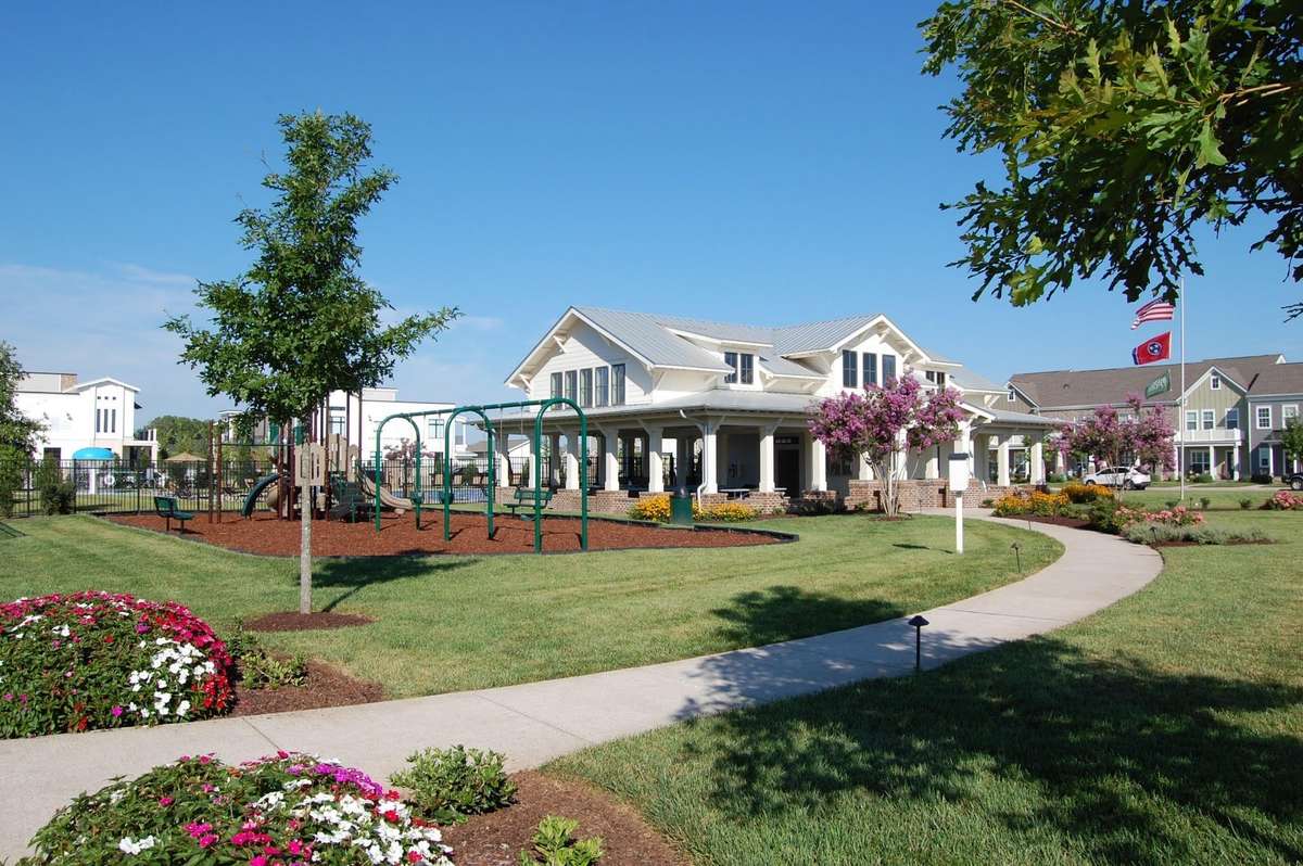 Located next to the pool area this is the place to be for the weekly food/coffee trucks, the large open field for families to gather, a playground for kids, and Friendship Fridays in the cabana area for neighbors to socialize.