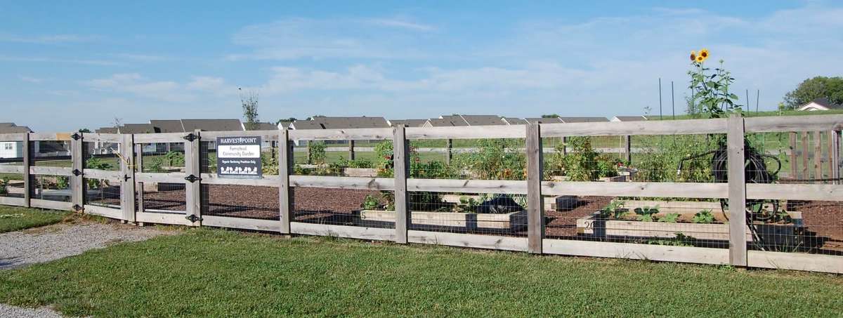 Harvest Point has a community garden for those who enjoy growing fresh vegetables, herbs, or even flowers.