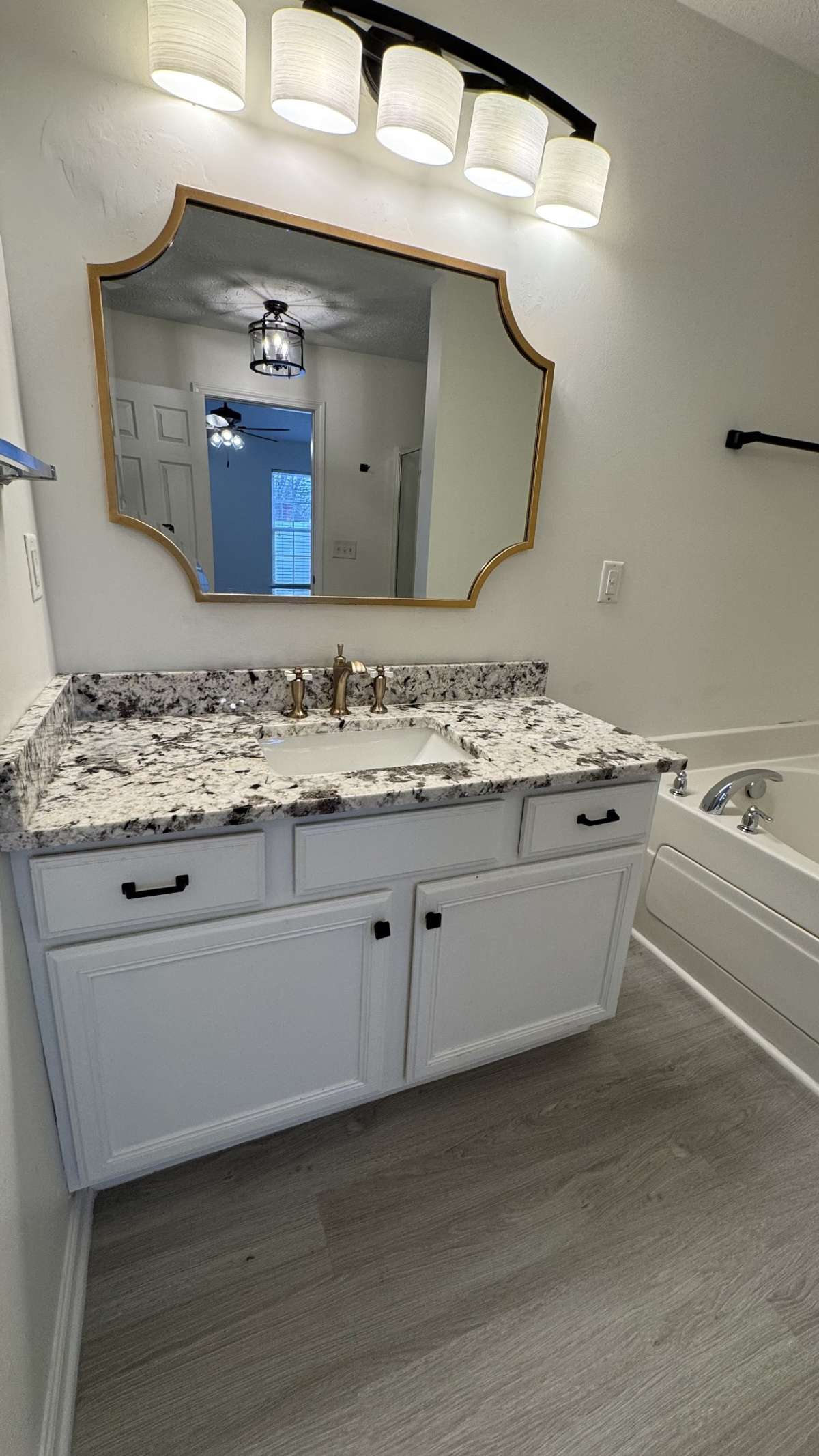 Granite top and updated fixtures