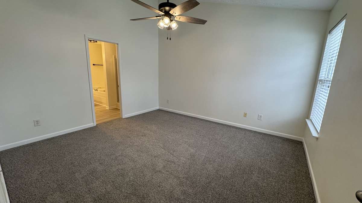 Primary Bedroom on main level with private bath
