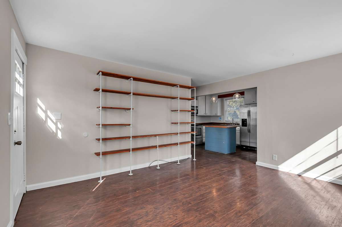 There's plenty of space here for a dining table by the kitchen as well.