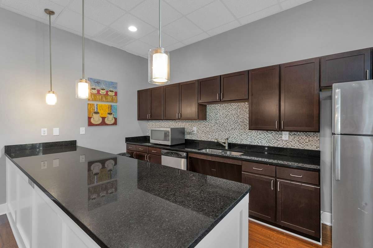 Club house with kitchen.