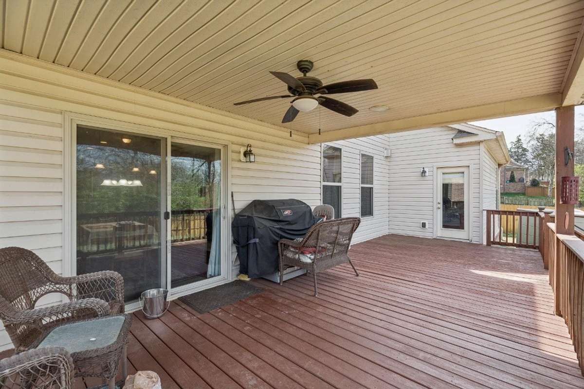 Deck that is partially covered