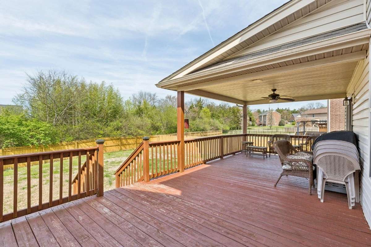 Enjoy being outside no matter the weather. Plus, a privacy fenced yard