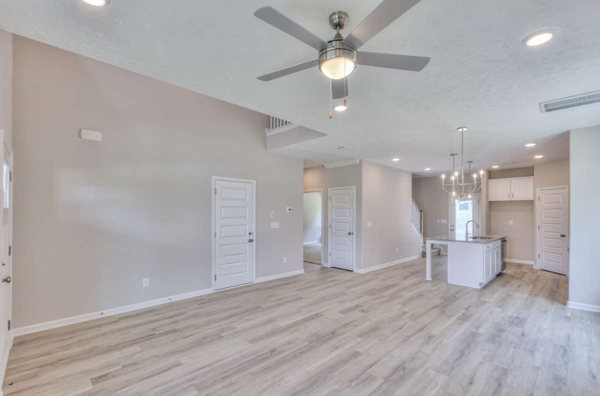 Open Living Room/ Kitchen